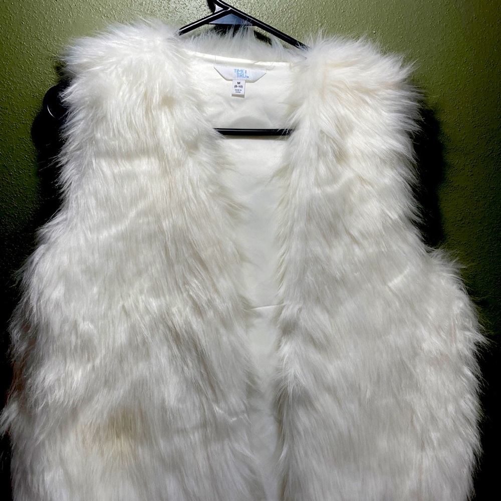 Faux fur - white with tags still. Never worn